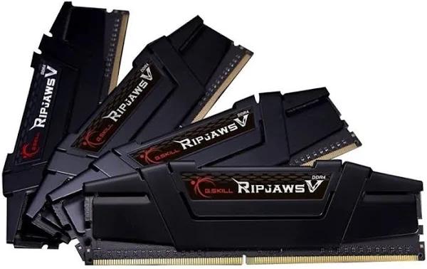 G.SKILL 32GB DDR4 PC4-32000 4000MHz Ripjaws V CL17 (17-18-18-38) Quad Channel Kit (4X 8GB) 1.40V