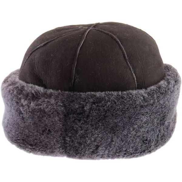 Eastern Counties Leather Womens/Ladies Duxford Dome Panel Sheepskin Hat Brown/Tipped M