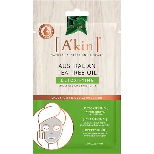 A'Kin: Australian Tea Tree Oil Detoxifying Face Sheet Mask