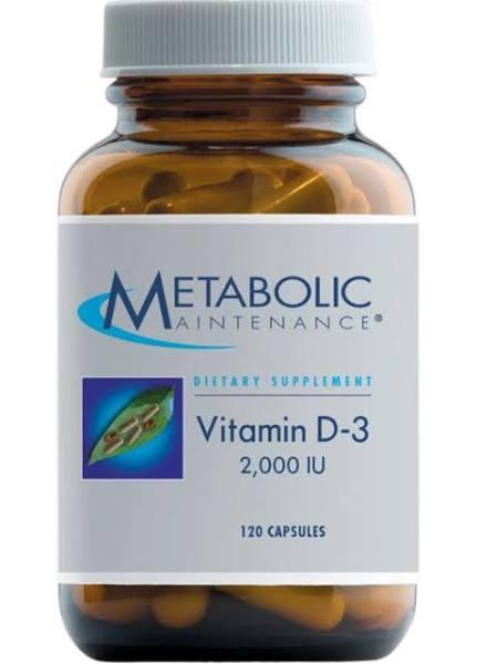 Metabolic Maintenance - Vitamin D-3 - 10,000 IU, 60 Capsules