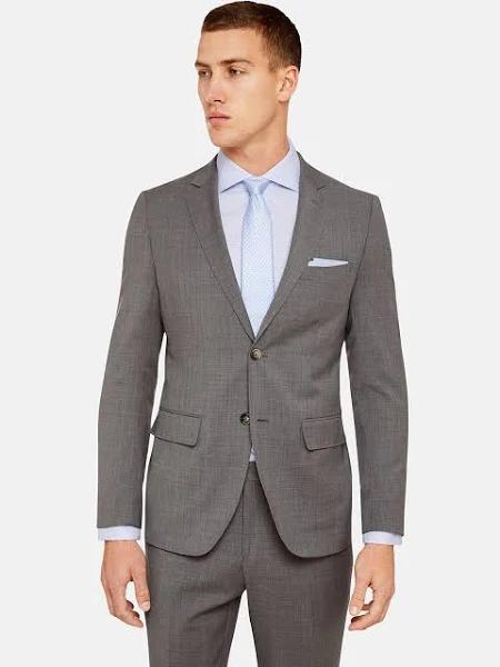 Oxford Shop - Auden WOOL/MOHAIR Suit Jacket Jackets Split Grey / 88