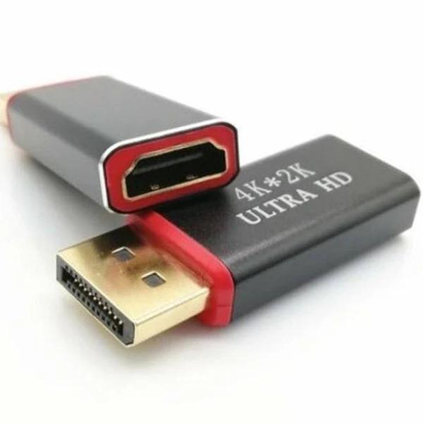 Monitor/Av Cables & Adapters DisplayPort to HDMI Adapter DP Converter Supports 4K Black - Standard - AfterPay & zipPay Available