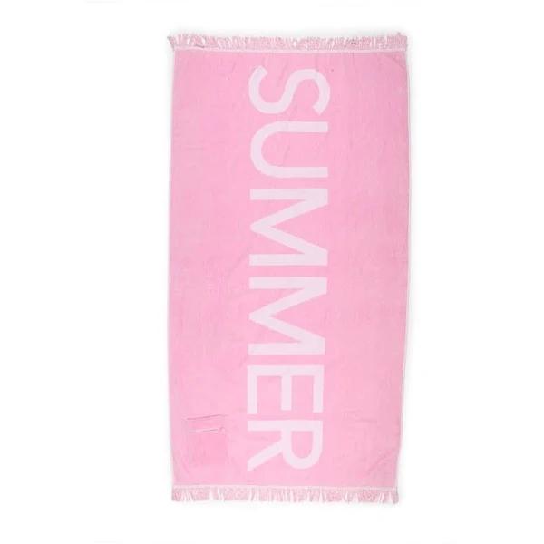 Kmart Cotton Velour Extra Large Beach Towel - Pink