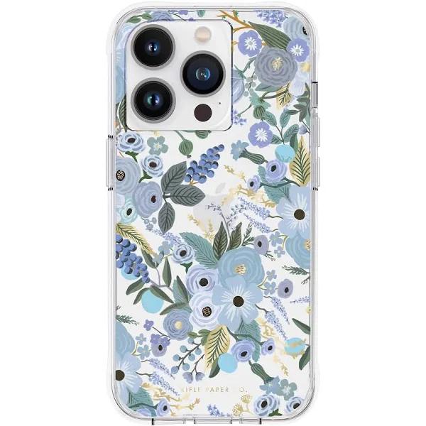 Case-Mate iPhone 14 Pro (6.1") Rifle Paper Co. MagSafe Case - Garden Party Blue