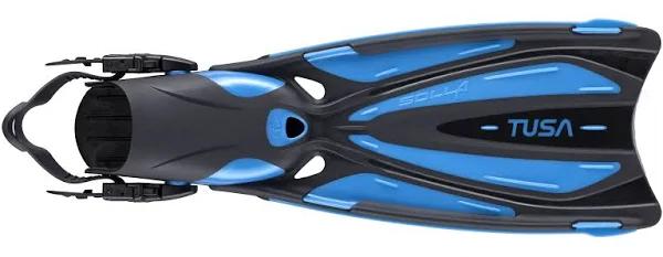 TUSA Solla Open Heel Fins Small - Fishtail Blue