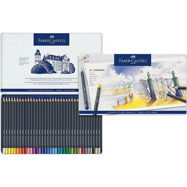 Faber-Castell Creative Studio Goldfaber Color Pencils - Tin of 48