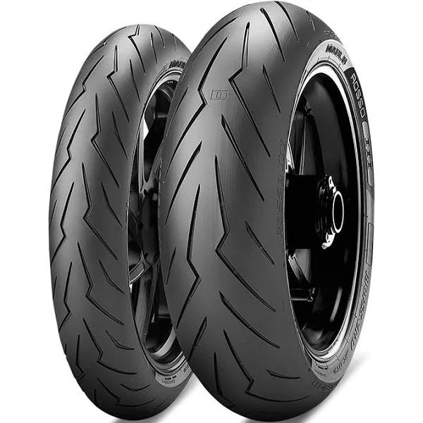 Pirelli Diablo Rosso III M/C 73W TL (D) Tire Black 180 / 55 / R17