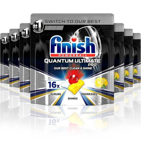 Finish Ultimate Pro Dishwasher Tablets, Lemon Sparkle, 112 Tablets