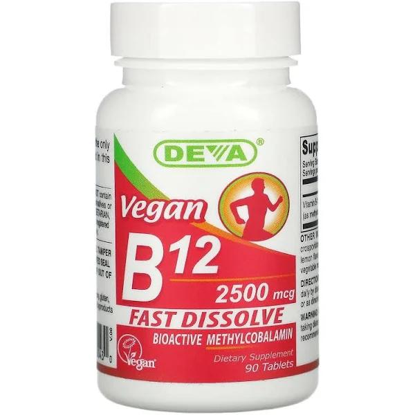 Deva - Vegan B12 2500 mcg Sublingual - 90 Tablets