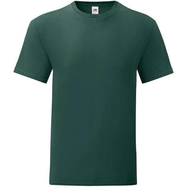 Fruit of The Loom Mens Iconic T-Shirt Forest Green S