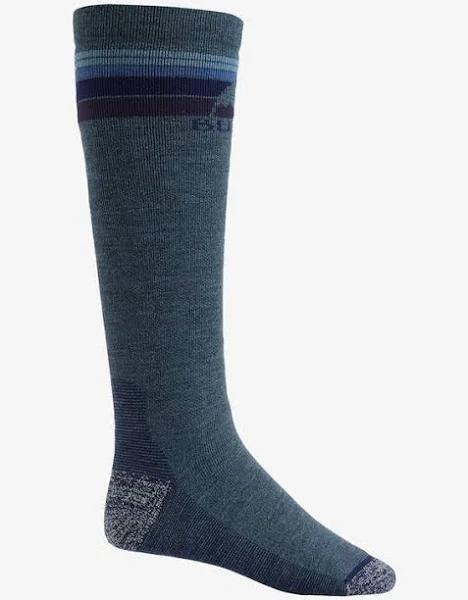 Burton Men's Midweight Emblem Socks - Mood Indigo Heather | Snow Socks