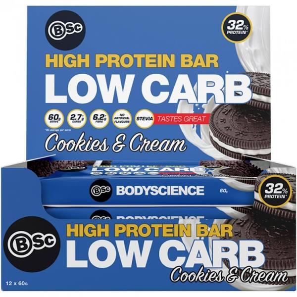 BSC- High Protein Low Carb Bar 60g Cookies & Cream