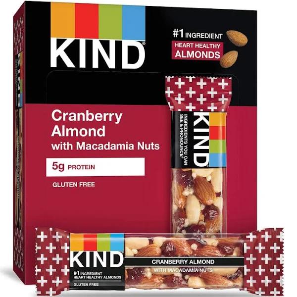 Kind Plus Fruit & Nut Bars, Cranberry Almond + Antioxidants - 16.8 oz box, 1.4 oz bars