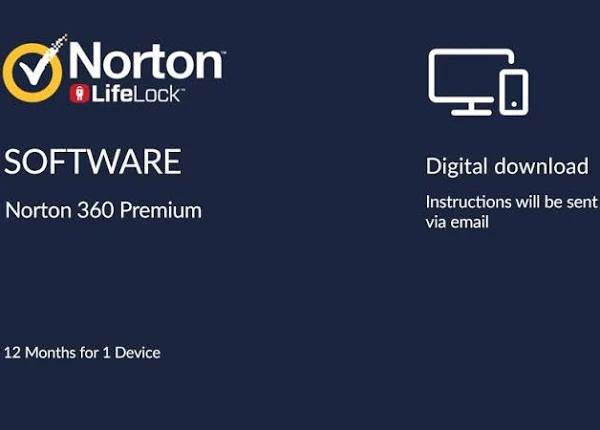 Norton 360 Premium Digital Download - 12 Months For 1 Device