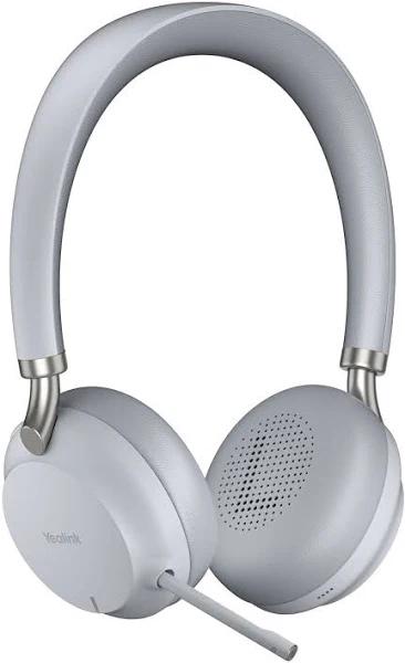 Yealink BH72 Bluetooth Wireless Stereo Headset - Grey - USB-C - Supports Wireless Charging - Rectractable Microphone - 40 Hours Battery Life