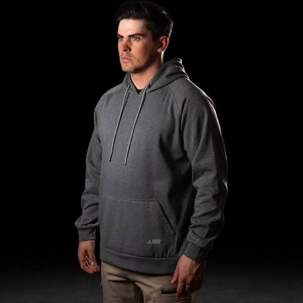 Bad Essential Fleece Hoodie, Heather Grey / M