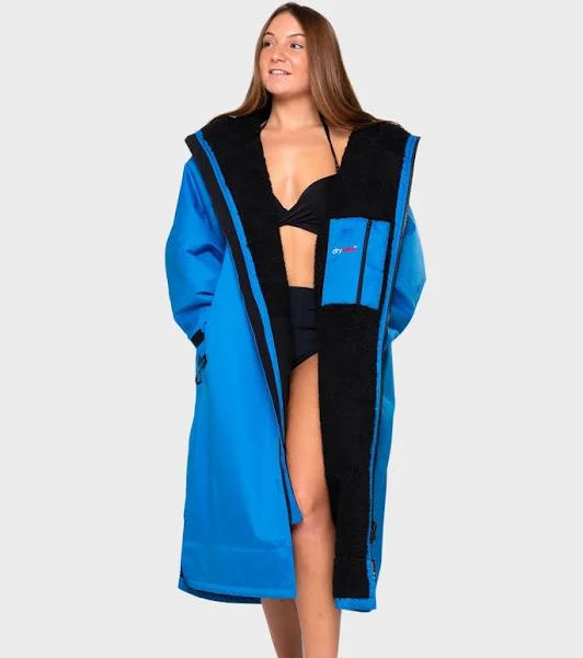 Dryrobe Advance Long Sleeve Changing Robe V3 - Cobalt Blue - L