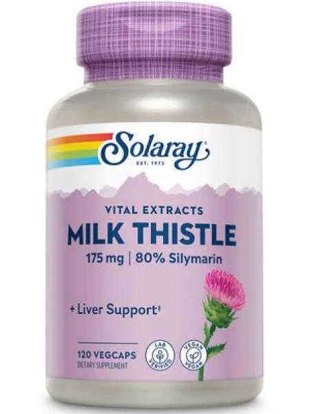 Solaray Milk Thistle Extract 175 MG - 120 Vegetarian Capsules