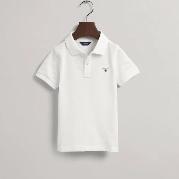 Boys Gant Boys Original Polo Shirt - White