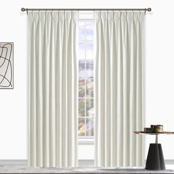 Selene Blockout Pinch Pleat Curtains Pair