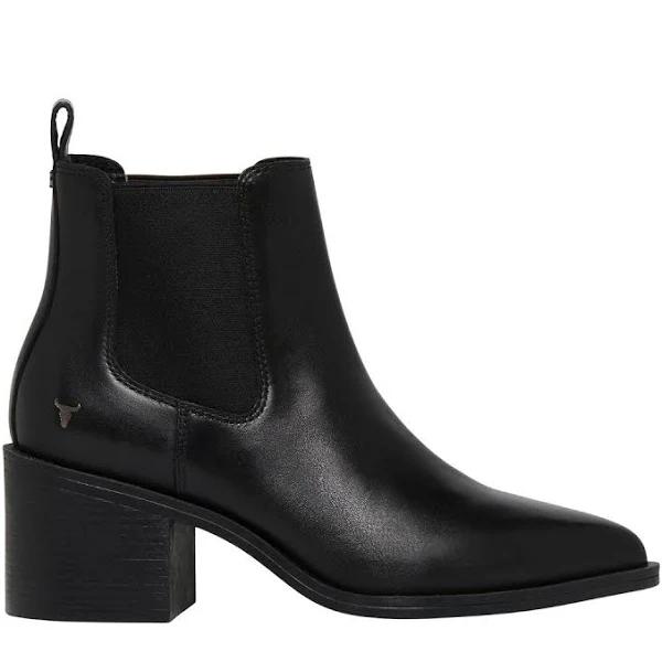 Windsor Smith Wonder Black Leather Boot Black 9