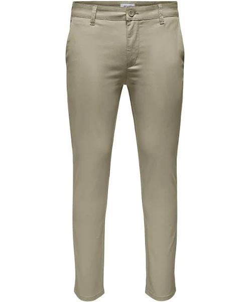 Only & Sons Slim Fit Chinos in beige-Grey