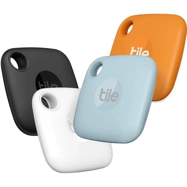 Tile Mate Bluetooth Tracker (Cloud Nine/Cool Clementine/Black/White) 4 Pack