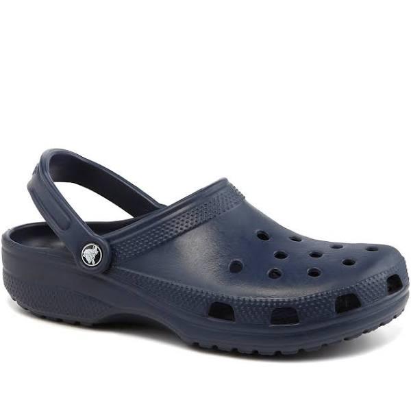 Crocs Unisex Roomy Clogs, Classic Navy, M 7/W 9