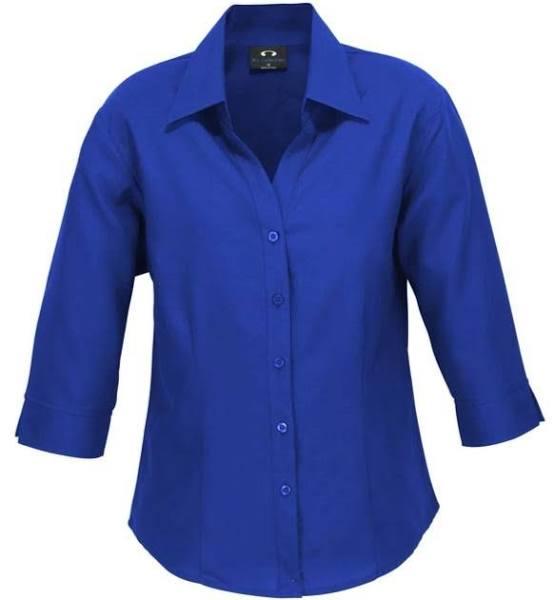 Biz Collection LB3600 Ladies Oasis 3/4 Sleeve Shirt Electric Blue / 24