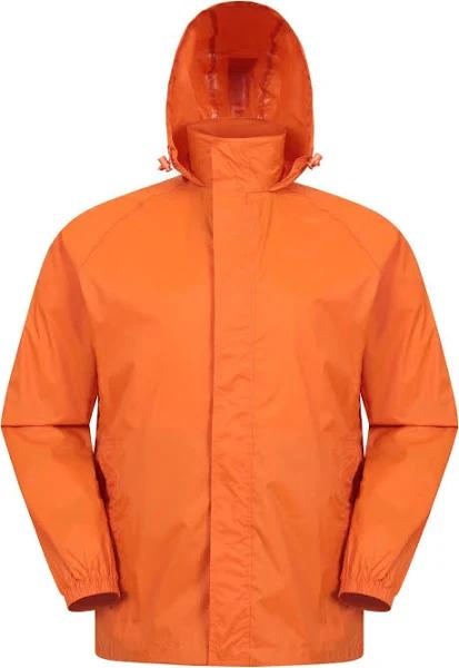 Mountain Warehouse Mens Pakka II Waterproof Jacket Orange XXS