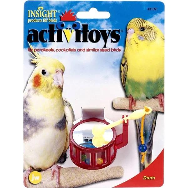 JW Pet Insight Activitoys Drum Bird Toy For Small Birds