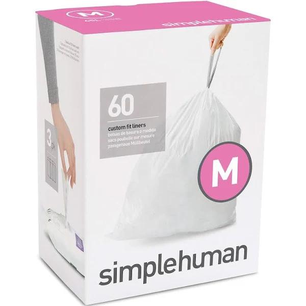 simplehuman Code M Custom Fit Liners 60pk