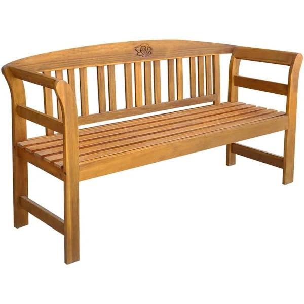 vidaXL Garden Bench with Cushion 157 cm Solid Acacia Wood