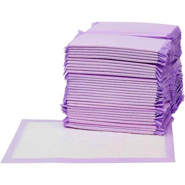 Amazon Basics Cat Pad Refills for Litter Box, Fresh Scent, Pack of 40, Purple