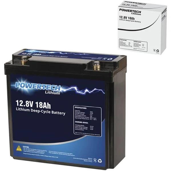 Powertech 12.8V Lithium Deep Cycle Battery Gn2 - 18Ah