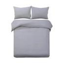 Giselle Bedding Queen Size Classic Quilt Cover Set - Grey