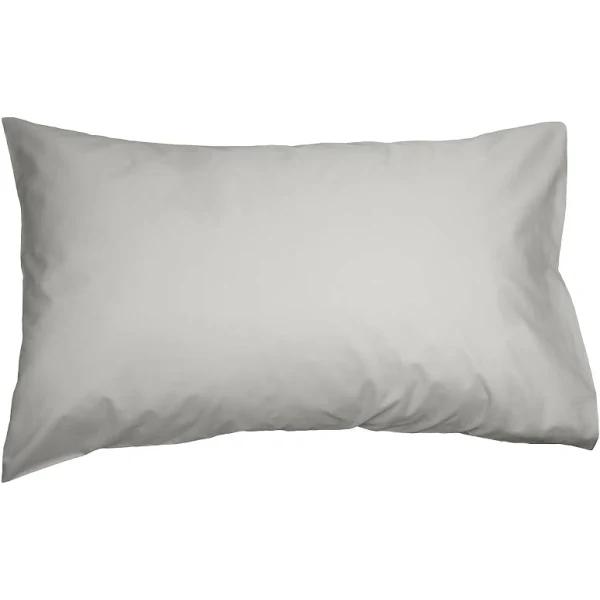 Algodon Pair of 300TC Cotton Standard Pillowcases Silver