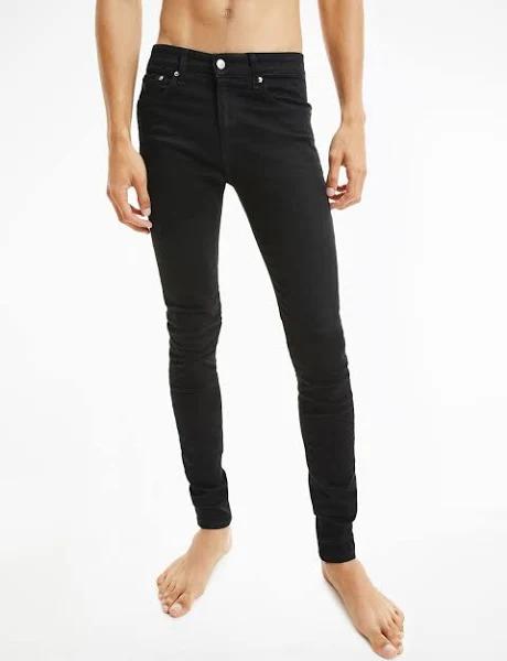 Calvin Klein Super Skinny Jeans, Size 32 R, Black