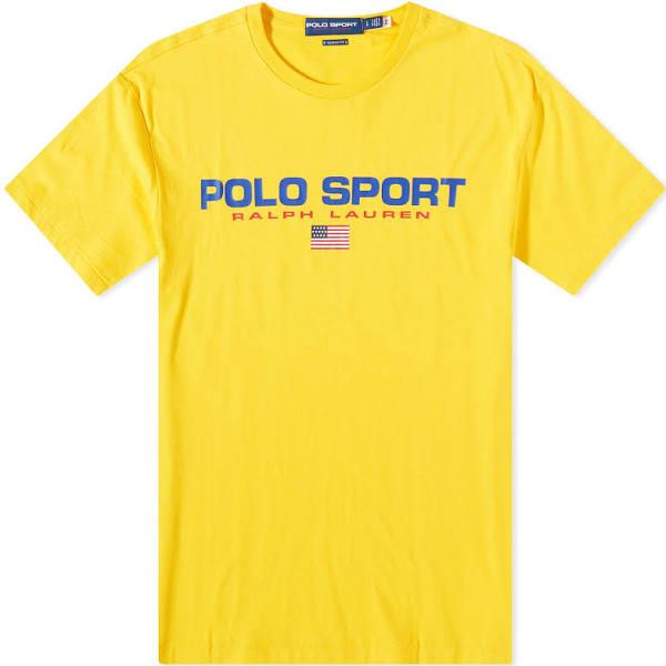 Polo Ralph Lauren Men's Polo Sport T-Shirt in Coast Guard Yellow, Size XL | End Clothing