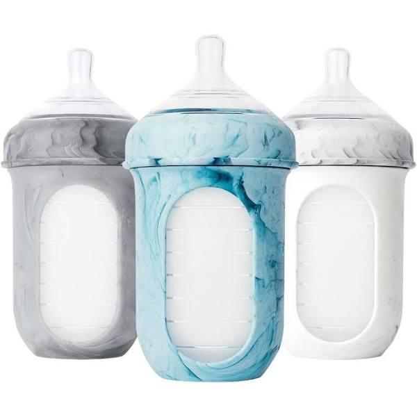 Boon Nursh Reusable Silicone Pouch Bottles - 8oz - Tie Dye (3pk)