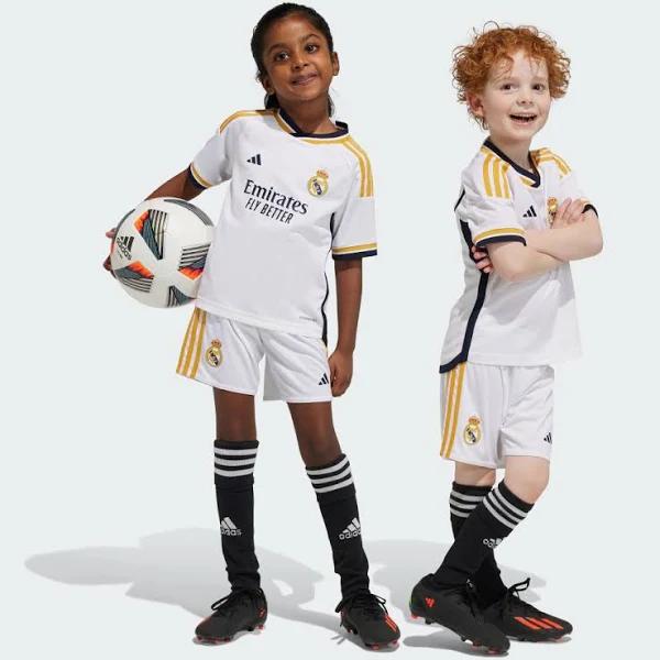 Adidas Real Madrid 2023/24 Home Kit Children - White - 3-4Y