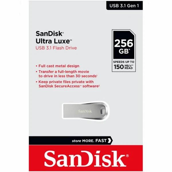 SanDisk USB 3.1 256GB Ultra Luxe Flash Drive