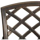 vidaXL 3 Piece Bistro Set Cast Aluminium Bronze