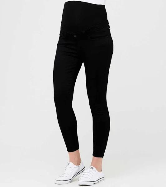 Ripe Maternity Rebel Ankle Grazer Jegging Black, Black / XL