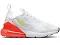 Nike Air Max 270 White Bright Crimson Volt (Women's)