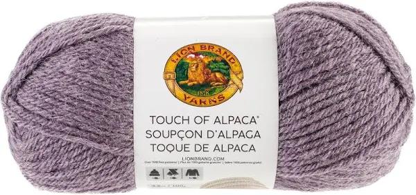 Lion Brand Yarn Touch of Alpaca Yarn, Purple Aster