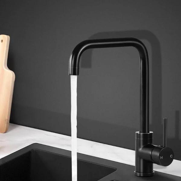 Cefito - Mixer Kitchen Faucet Tap Swivel Spout WELS - Black