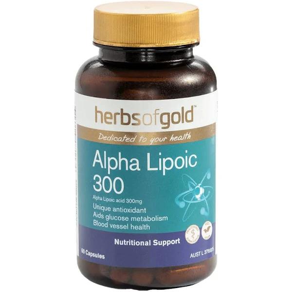 Herbs of Gold Alpha Lipoic 300 - 60 Capsules