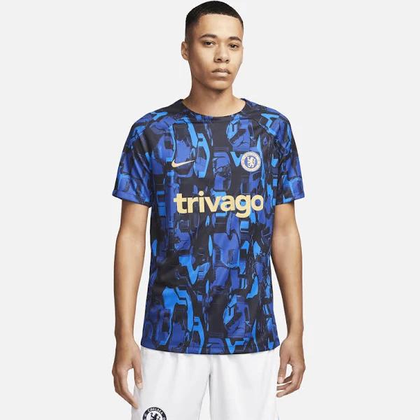 Chelsea Nike Academy Pro Pre Match Top - Blue