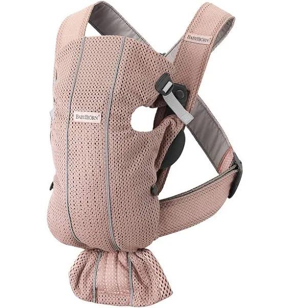 BabyBjörn 021003 Baby Carrier, Mini Air, Dusty Pink, 1 Piece